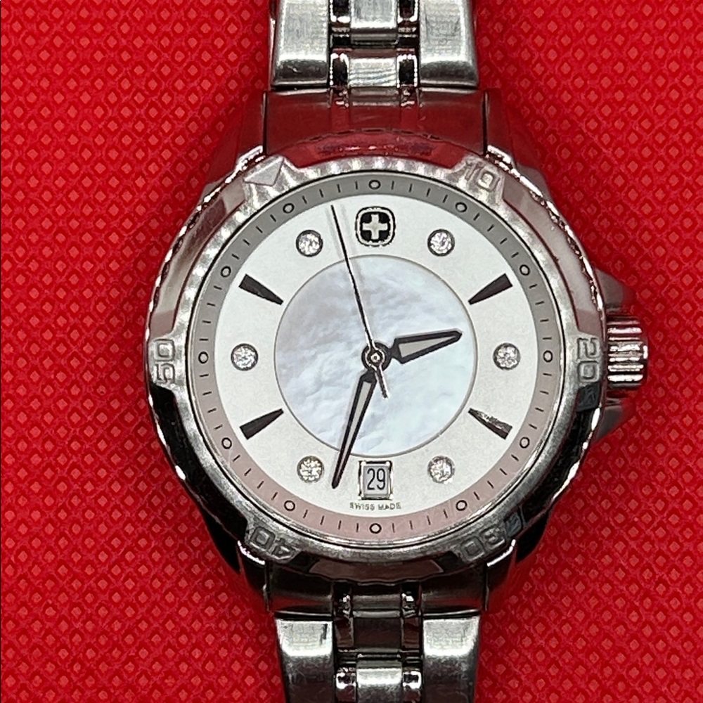 Swiss Military Ladies Watch. MOP dial/diamonds